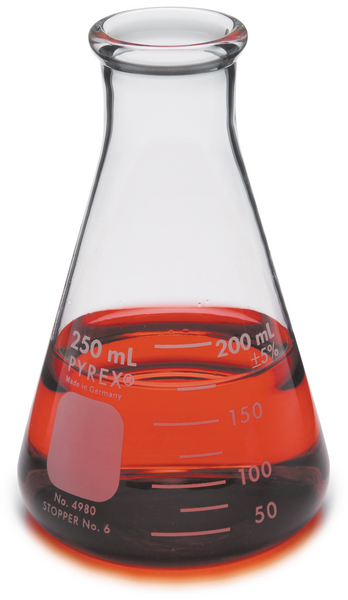 Erlenmeyer de Vidrio de 125 ml