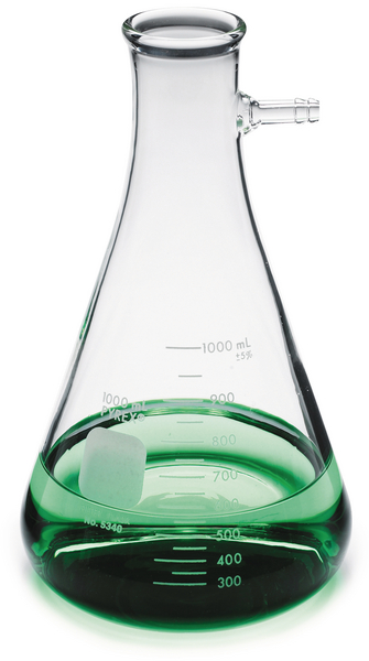 Kitasato de Vidrio Clase 1 para Filtrado, 1000 ml