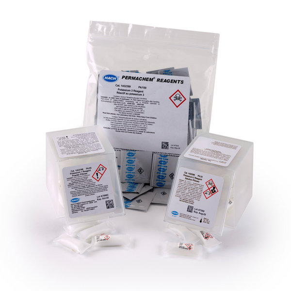 Kit de Reactivos para Potasio en Aguas, Suelos y Tejidos Vegetales, 100 sobres