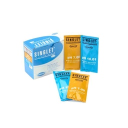 [ 2769820] Kit tampón de pH de un solo uso SINGLET™, pH 7,00 y 10,01, paquete de 2x10
